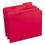 SMEAD MANUFACTURING CO. SMD12734 File Folders, 1/3 Cut, Reinforced Top Tab, Letter, Red, 100/box, Price/BX