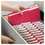 Smead SMD12740 Top Tab Colored Fastener Folders, 0.75" Expansion, 2 Fasteners, Letter Size, Red Exterior, 50/Box, Price/BX