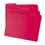 SMEAD MANUFACTURING CO. SMD12743 File Folders, 1/3 Cut Top Tab, Letter, Red, 100/box, Price/BX