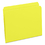 SMEAD MANUFACTURING CO. SMD12910 File Folders, Straight Cut, Reinforced Top Tab, Letter, Yellow, 100/box, Price/BX