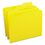 SMEAD MANUFACTURING CO. SMD12934 File Folders, 1/3 Cut, Reinforced Top Tab, Letter, Yellow, 100/box, Price/BX