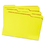 SMEAD MANUFACTURING CO. SMD12934 File Folders, 1/3 Cut, Reinforced Top Tab, Letter, Yellow, 100/box, Price/BX