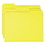 Smead SMD12943 Colored File Folders, 1/3-Cut Tabs: Assorted, Letter Size, 0.75" Expansion, Yellow, 100/Box, Price/BX