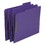 Smead SMD13040 Top Tab Colored Fastener Folders, 0.75" Expansion, 2 Fasteners, Letter Size, Purple Exterior, 50/Box, Price/BX