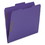 Smead SMD13040 Top Tab Colored Fastener Folders, 0.75" Expansion, 2 Fasteners, Letter Size, Purple Exterior, 50/Box, Price/BX