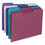 Smead SMD13093 Colored File Folders, 1/3-Cut Tabs: Assorted, Letter Size, 0.75" Expansion, Maroon, 100/Box, Price/BX