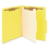 SMEAD MANUFACTURING CO. SMD13704 Top Tab Classification Folder, One Divider, Four-Section, Letter, Yellow, 10/box, Price/BX