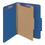 SMEAD MANUFACTURING CO. SMD13732 Pressboard Classification Folders, Letter, Four-Section, Dark Blue, 10/box, Price/BX