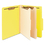 SMEAD MANUFACTURING CO. SMD14004 Top Tab Classification Folder, Two Dividers, Six-Section, Letter, Yellow, 10/box, Price/BX