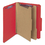 SMEAD MANUFACTURING CO. SMD14031 Pressboard Classification Folders, Letter, Six-Section, Bright Red, 10/box, Price/BX