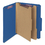 SMEAD MANUFACTURING CO. SMD14032 Pressboard Classification Folders, Letter, Six-Section, Dark Blue, 10/box, Price/BX