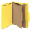Smead SMD14064 Pressboard Classification Folder, 2" Exp., Two Dividers, Letter, Yellow, 10/box, Price/BX