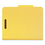 Smead SMD14064 Pressboard Classification Folder, 2" Exp., Two Dividers, Letter, Yellow, 10/box, Price/BX