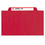 SMEAD MANUFACTURING CO. SMD14082 Pressboard Folders, Two Pocket Dividers, Letter, Six-Section, Bright Red, 10/box, Price/BX