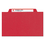 SMEAD MANUFACTURING CO. SMD14095 3" Expansion Folders With 2/5 Cut Tab, Letter, Eight-Section, Bright Red, 10/box, Price/BX