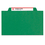 SMEAD MANUFACTURING CO. SMD14097 3" Expansion Classification Folder, 2/5 Cut, Letter, 8-Section, Green, 10/box, Price/BX