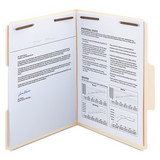 Smead 14545 SuperTab Reinforced Guide Height 2-Fastener Folders, 1/3-Cut Tabs, Letter Size, 14 pt. Manila, 50/Box
