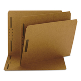 Smead SMD14813 Kraft K Style Fastener Folders, Straight Cut, Top Tab, Letter, Brown, 50/box