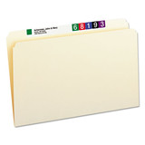 SMEAD MANUFACTURING CO. SMD15300 File Folders, Straight Cut, One-Ply Top Tab, Legal, Manila, 100/box