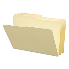 Smead SMD15320 Manila File Folders, 1/2-Cut Tabs: Assorted, Legal Size, 0.75" Expansion, Manila, 100/Box
