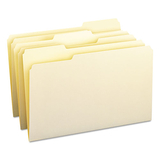 Smead SMD15330 1/3 Cut Assorted Position File Folders, One-Ply Top Tab, Legal, Manila, 100/box