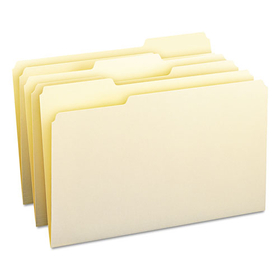 Smead SMD15330 Manila File Folders, 1/3-Cut Tabs: Assorted, Legal Size, 0.75" Expansion, Manila, 100/Box