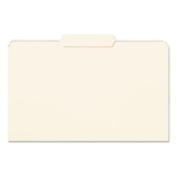 SMEAD MANUFACTURING CO. SMD15332 File Folders, 1/3 Cut Second Position, One-Ply Top Tab, Legal, Manila, 100/box