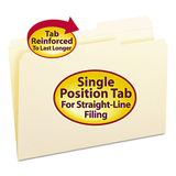 Smead SMD15386 Reinforced Guide Height File Folders, 2/5-Cut Tabs: Right Position, Legal Size, 0.75