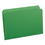 Smead SMD17110 Reinforced Top Tab Colored File Folders, Straight Tabs, Legal Size, 0.75" Expansion, Green, 100/Box, Price/BX