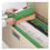 Smead SMD17110 Reinforced Top Tab Colored File Folders, Straight Tabs, Legal Size, 0.75" Expansion, Green, 100/Box, Price/BX