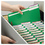 SMEAD MANUFACTURING CO. SMD17140 Folders, Two Fasteners, 1/3 Cut Assorted Top Tab, Legal, Green, 50/box, Price/BX