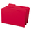 Smead SMD17734 Reinforced Top Tab Colored File Folders, 1/3-Cut Tabs: Assorted, Legal Size, 0.75" Expansion, Red, 100/Box, Price/BX