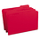 Smead SMD17734 Reinforced Top Tab Colored File Folders, 1/3-Cut Tabs: Assorted, Legal Size, 0.75" Expansion, Red, 100/Box, Price/BX