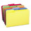 Smead SMD17743 Colored File Folders, 1/3-Cut Tabs: Assorted, Legal Size, 0.75" Expansion, Red, 100/Box, Price/BX