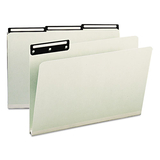 Smead SMD18430 Recycled Heavy Pressboard File Folders with Insertable 1/3-Cut Metal Tabs, Legal Size, 1