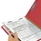 Smead SMD18731 Four-Section Pressboard Top Tab Classification Folders, Four SafeSHIELD Fasteners, 1 Divider, Legal Size, Bright Red, 10/Box, Price/BX