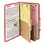 SMEAD MANUFACTURING CO. SMD19082 Pressboard Folders, Two Pocket Dividers, Legal, Six-Section, Bright Red, 10/box, Price/BX