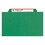 SMEAD MANUFACTURING CO. SMD19083 Pressboard Folders With Two Pocket Dividers, Legal, Six-Section, Green, 10/box, Price/BX