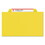 SMEAD MANUFACTURING CO. SMD19098 3" Expansion Classification Folders, 2/5 Cut, Legal, 8-Section, Yellow, 10/box, Price/BX