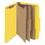 SMEAD MANUFACTURING CO. SMD19098 3" Expansion Classification Folders, 2/5 Cut, Legal, 8-Section, Yellow, 10/box, Price/BX