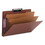 Smead SMD19230 Pressboard Classification Folders, Six SafeSHIELD Fasteners, 1/3-Cut Tabs, 2 Dividers, Legal Size, Red, 10/Box, Price/BX