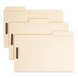 SMEAD MANUFACTURING CO. SMD19535 Supertab File Folders With Fastener, 1/3 Cut, 11 Point, Legal, Manila, 50/box