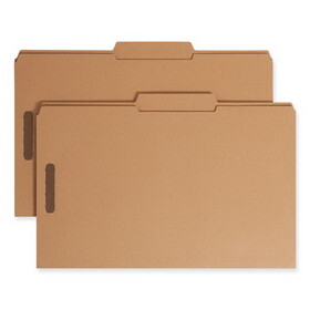 SMEAD MANUFACTURING CO. SMD19880 11 Point Kraft Folders, Two Fasteners, 2/5 Cut Rt, Top Tab, Legal, Brown, 50/box