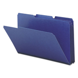 SMEAD MANUFACTURING CO. SMD22541 Recycled Folders, One Inch Expansion, 1/3 Top Tab, Legal, Dark Blue, 25/box