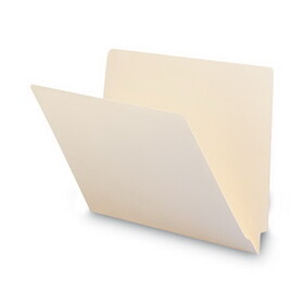SMEAD MANUFACTURING CO. SMD24100 Shelf Folders, Straight Cut, Single-Ply End Tab, Letter, Manila, 100/box