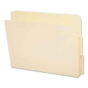 Smead SMD24130 End Tab File Folder, 1/3-Cut Tabs: Assorted, Letter Size, 0.75" Expansion, Manila, 100/Box