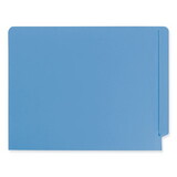 SMEAD MANUFACTURING CO. SMD25010 Colored File Folders, Straight Cut, Reinforced End Tab, Letter, Blue, 100/box