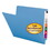SMEAD MANUFACTURING CO. SMD25010 Colored File Folders, Straight Cut, Reinforced End Tab, Letter, Blue, 100/box, Price/BX