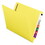 SMEAD MANUFACTURING CO. SMD25940 Two-Inch Capacity Fastener Folders, End Tab, Straight, Letter, Yellow, 50/box, Price/BX