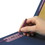 Smead SMD26784 End Tab Pressboard Classification Folders, Six SafeSHIELD Fasteners, 2" Expansion, 2 Dividers, Letter Size, Dark Blue, 10/Box, Price/BX